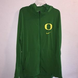 Nike Dri-Fit University of Oregon Ducks Zippered